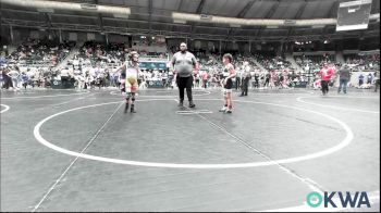 70 lbs Quarterfinal - Boone Hayes, Weatherford Youth Wrestling vs Hollis Federico, Muskogee Rougher Youth Wrestling