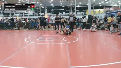 95 lbs Rr Rnd 3 - Owen Lloyd, Steller Trained Boba - MS vs Abby Guzzo, Steel Valley Renegades - MS