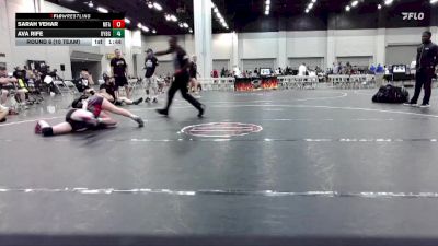 118 lbs Round 6 (10 Team) - Ava Rife, Backyard Brawlers Pink vs Sarah Vehar, MF Angels