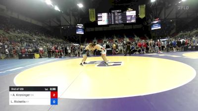 175 lbs Rnd Of 128 - Anthony Kroninger, OH vs Lucas Ricketts, KY