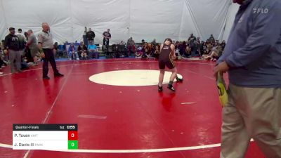 105 lbs Quarterfinal - Peyton Toven, Anita vs James Davis III, Parkton