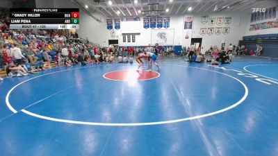 120 lbs Champ. Round 1 - Liam Pena, Alliance Middle School vs Grady Hiller, Big Horn Middle School
