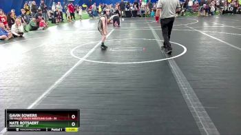 44 lbs Quarterfinal - Gavin Sowers, Tri-Valley Youth Wrestling Club vs Nate Rotsaert, Westshore