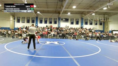 113 lbs Semifinal - Cole Glynn, Central Catholic vs Brayden Boccia, Milford