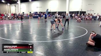 157 lbs Semis & Wb (16 Team) - Jeremiah Drake, Team STL Orange vs Rhonin Swenson, Team Diamond Fish Pink