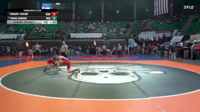 7A 120 lbs Champ. Round 1 - Brady Hulwi, Hewitt-Trussville vs John Junkin, Vestavia Hills