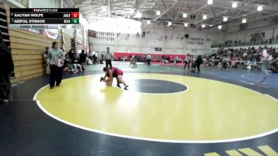 145 lbs Cons. Round 3 - Aaliyah Wolfe, American vs Aeryal Stinson, Dougherty Valley