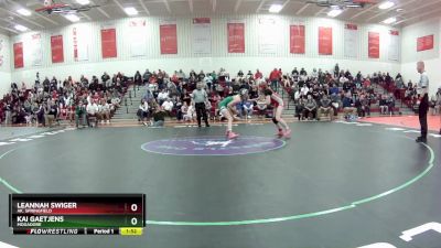 130 lbs Semifinal - Leannah Swiger, Ak. Springfield vs Kai Gaetjens, Mogadore