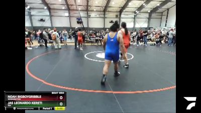 285 lbs Quarterfinal - Noah Bigboygribble, Washington vs Jas Leonardo Kereti, WA