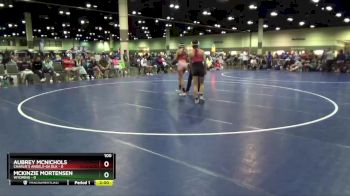 100 lbs Round 2 (8 Team) - Aubrey McNichols, Charlie`s Angels-GA Blk vs McKinzie Mortensen, Wyoming