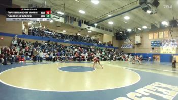 120lbs Quarterfinal - Gabrielle Berger, Granger (Girls) vs Hayden Linscott Morris, Moses Lake (Girls)
