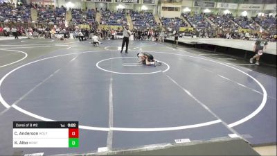 78 lbs Consi Of 8 #2 - Conner Anderson, Wolfpack vs Keaden Albo, Montezuma Cortez Wrestling Club