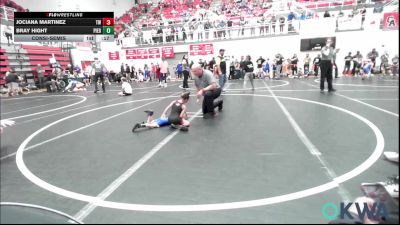46 lbs Quarterfinal - Camden Ward, Weatherford Youth Wrestling vs Beckham McKaig, Standfast