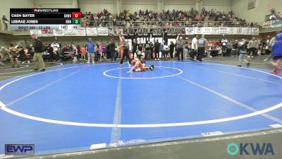 73 lbs 3rd Place - Cash Bayer, Broken Arrow Wrestling Club vs LEBRAE JONES, HURRICANE WRESTLING ACADEMY