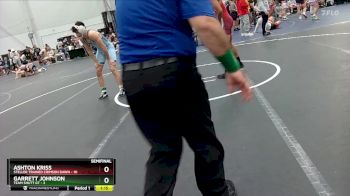120 lbs Semis (4 Team) - Ashton Kriss, Steller Trained Crimson Dawn vs Garrett Johnson, Team Shutt GT