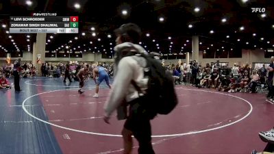 157 lbs Cons. Round 2 - Levi Schroeder, South Bossier Elite Wrestling vs Zorawar Singh Dhaliwal, Skull And Crossbones