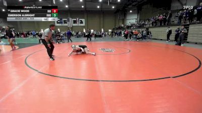 105 lbs Cons. Round 2 - Gracie Wood, Rogers vs Emerson Albright, Frontenac