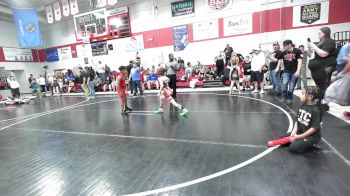 70-75 lbs Rr Rnd 2 - Jaxsen Woolman, Vinita Kids Wrestling vs Gabriel Roach, Grove Takedown Club