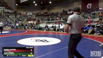 6A 170 lbs Semifinal - Alex Prock, Little Rock Central vs Alissa Castro, Fayetteville