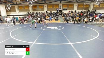 160 lbs Round Of 32 - Dylan Cooke, Joel Barlow vs Ryan Sevigny, Notre Dame-West Haven