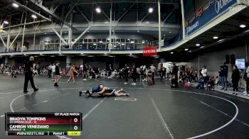 92 lbs Finals (2 Team) - Bradyn Tompkins, U2 Uprising Blue vs Camron Veneziano, CTWHALE