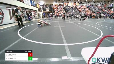 75 lbs Quarterfinal - Easton Cody, Broken Arrow Wrestling Club vs Ewan Hunter, Owasso Takedown Club