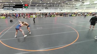 128 lbs Champ. Round 2 - Adriana Murray, Unattached vs Kandice Spry, Unattached