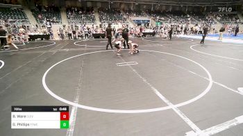 70 lbs Semifinal - Briar Ware, Cleveland Take Down Club vs Grayson Phillips, Team Tulsa Wrestling Club