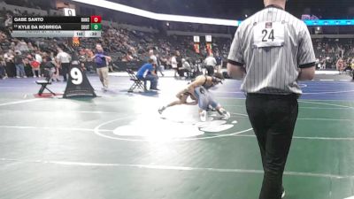 144 lbs Consi Of 16 #2 - Gabe Santo, Rancho Bernardo (SD) vs Kyle Da Nobrega, South Torrance (SS)