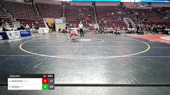 172 lbs Consy Rd I - Joe Giannetti, Honesdale vs Tanner Zeigler, West Perry