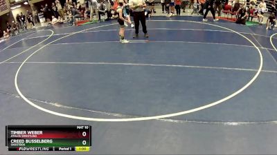 74 lbs Cons. Round 3 - Creed Busselberg, Shootbox vs Timber Weber, Athlos Wrestling