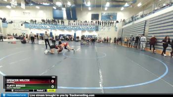 145 lbs Cons. Round 4 - Spencer Wilcox, Madison vs Tuffy Briggs, South Fremont