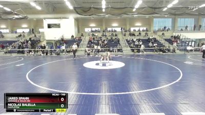 149 lbs Quarterfinal - Nicolas Balella, Castleton vs Jared Spahn, Johnson & Wales (RI)