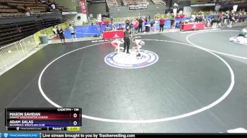 138 lbs Cons. Round 5 - Mason Savidan, Sunkist Kids/Monster Garage vs Adam Salas, Silverback Wrestling Club