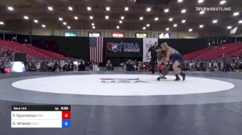 72 kg Semis - Peter Ogunsanya, West Point Wrestling Club vs Ryan Wheeler, Colorado Mesa Wrestling Club