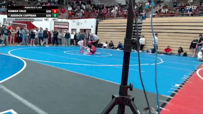 115 lbs Quarterfinal - Addison Coffman, Park Heritage vs Kimber Cruz, South Newton