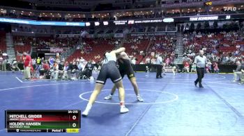 3A-215 lbs Quarterfinal - Mitchell Grider, Ankeny Centennial vs Holden Hansen, Southeast Polk