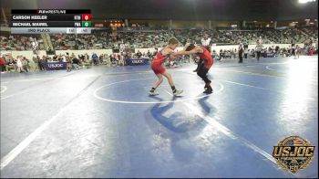 61 lbs 3rd Place - Carson Keeler, Fitness Fight Factory Wrestling Club vs Michael Mairel, Perry Wrestling Academy