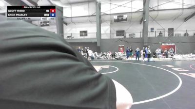 U12 FS - 78 lbs Champ. Round 1 - Geoff Ward, Pioneer Grappling Academy vs Knox Peasley, Omak Wrecking Crew Wrestling