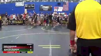 52 lbs Round 4 (6 Team) - Quinton Franklin, Steel Valley Psychos vs Zeth Dykhouse, Mat Monsters