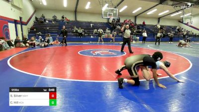 120 lbs Consi Of 4 - Shaylee Silver, Bartlesville High School vs C. Hill, McAlester High School Girls