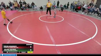 43 lbs Semifinal - Devin Kendrick, Alamo City Wrestling Club vs Julian Salinas, Texas Takedown Academy