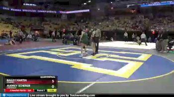 105 lbs Quarterfinal - Audrey Scherer, Lindbergh vs Bailey Martin, Kearney