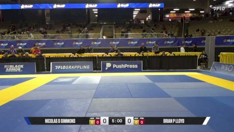 Brian P Lloyd vs Nicolas D Simmons 2026 Pan Jiu Jitsu IBJJF Championship