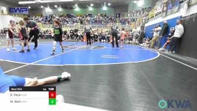 73 lbs Round Of 32 - Ryker Peck, Standfast OKC vs Mackinley Wolf, Wolfpak Wrestling