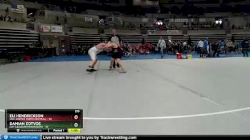 215 lbs Placement (4 Team) - Eli Hendrickson, UNC (United North Central) vs Damian Eotvos, LSH (LeSueur/Henderson)