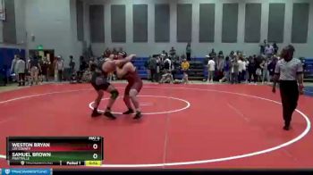 220 lbs Cons. Round 2 - Weston Bryan, Lee County vs Samuel Brown, Prattville