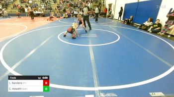 55 lbs Final - Lincoln Sanders, Sallisaw Takedown Club vs Cain Howeth, Barnsdall Youth Wrestling