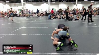 106 lbs Round 3 (6 Team) - Dakota Santamaria, Flickr Boyz Batarangs vs Chase Williams, PA Alliance