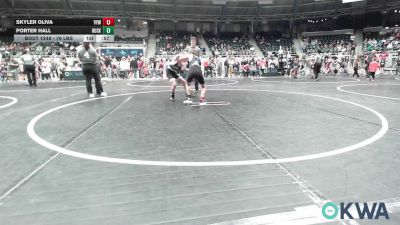 76 lbs Consi Of 8 #2 - Skyler Oliva, Victory Youth Wrestling vs Porter Hall, Husky WC